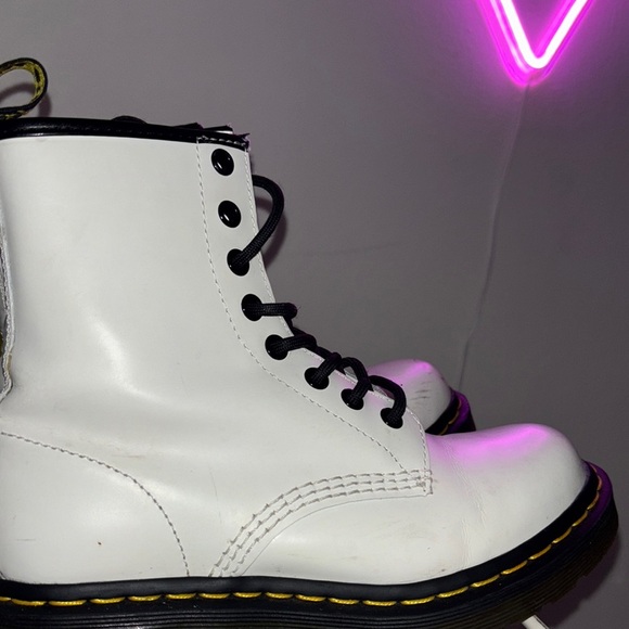 Dr. Martens White Combat Boots - Picture 4 of 9